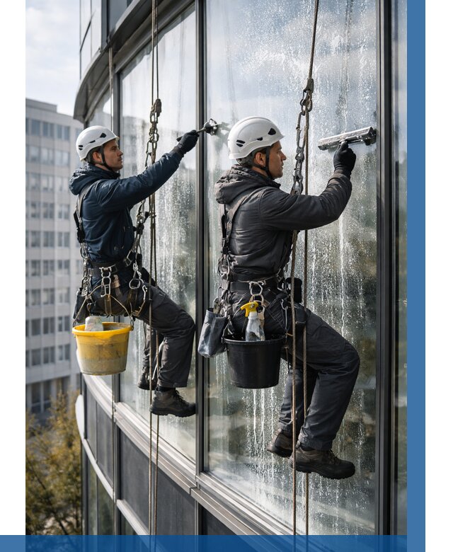 Мойка панорамных окон в Уссурийске от 361 р. заказать у ВЫСОТНИК-Сср