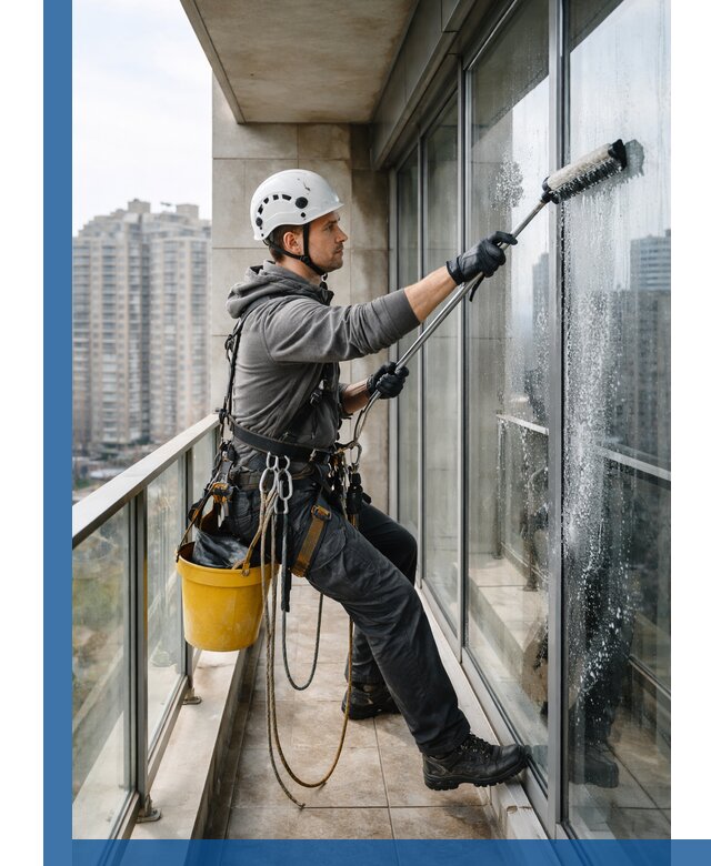 Профессиональная мойка балконного остекления в Уссурийске