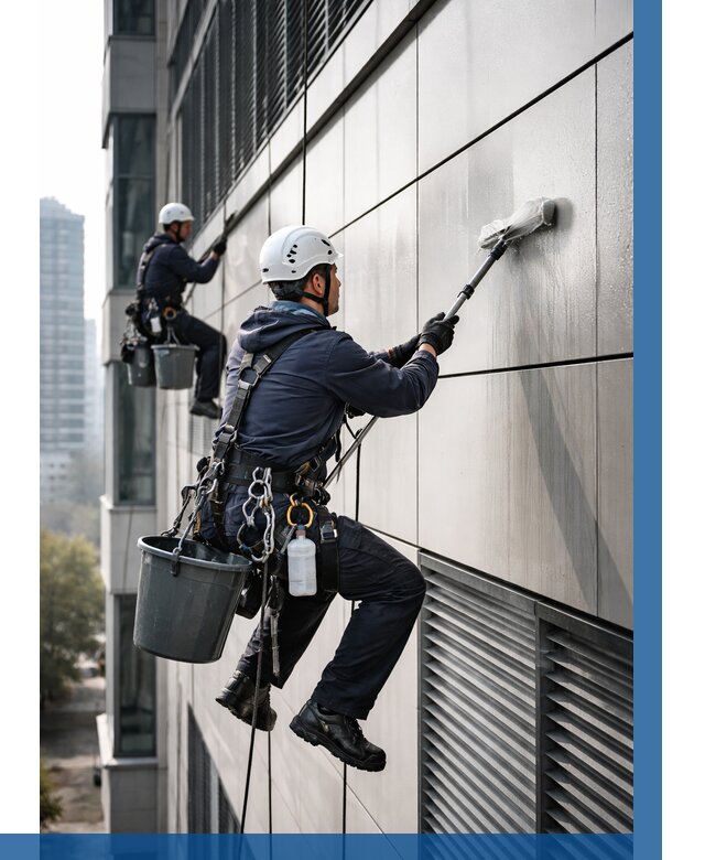 Мойка вентилируемого фасада в Уссурийске от 258 р. | ВЫСОТНИК-Сср