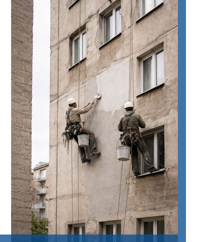 Косметический ремонт фасада в Уссурийске от 1134 р. | ВЫСОТНИК-Сср