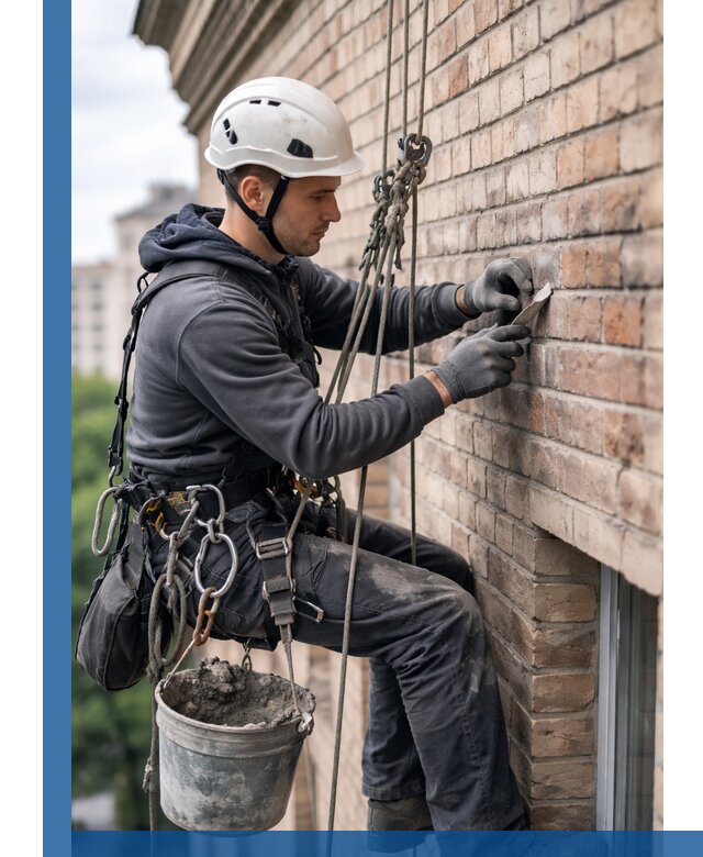 Качественный ремонт кирпичной кладки фасада в Уссурийске с гарантией