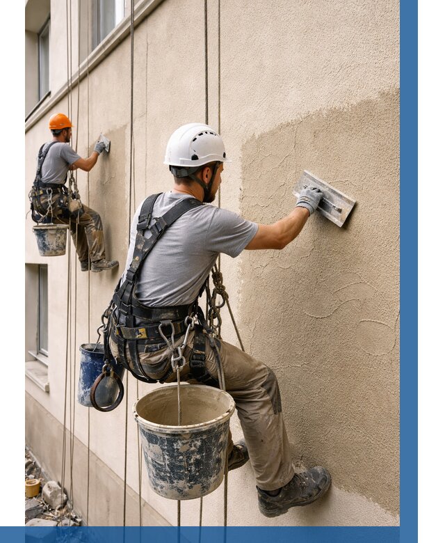 Декоративная штукатурка фасада в Уссурийске от 1237 р. | ВЫСОТНИК-Сср