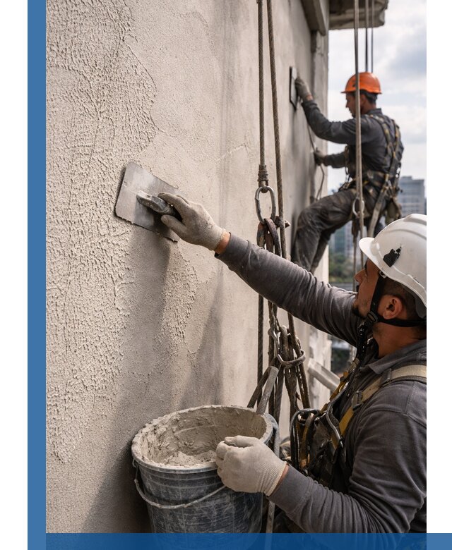 Декоративная штукатурка фасада с утеплением и защитой в Уссурийске