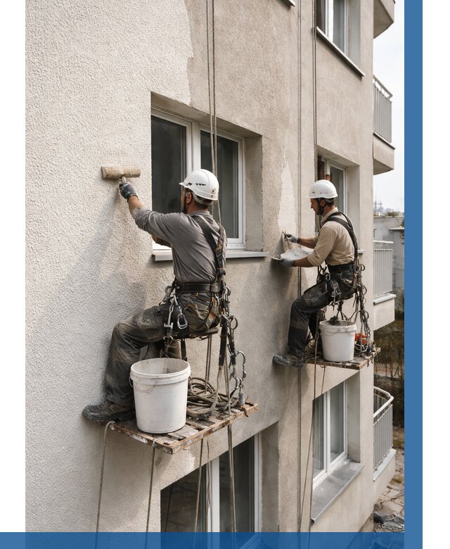 Нанесение короеда на фасад в Уссурийске от 464 р. | ВЫСОТНИК-Сср