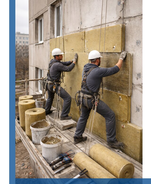 Утепление фасада минватой в Уссурийске под ключ с гарантией