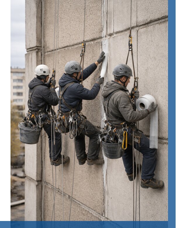 Ремонт межпанельных швов в Уссурийске от 773 р. | ВЫСОТНИК-Сср