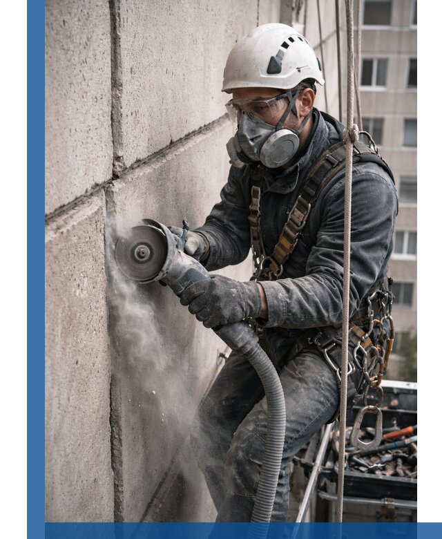 Штробление межпанельных швов в Уссурийске качественно и быстро