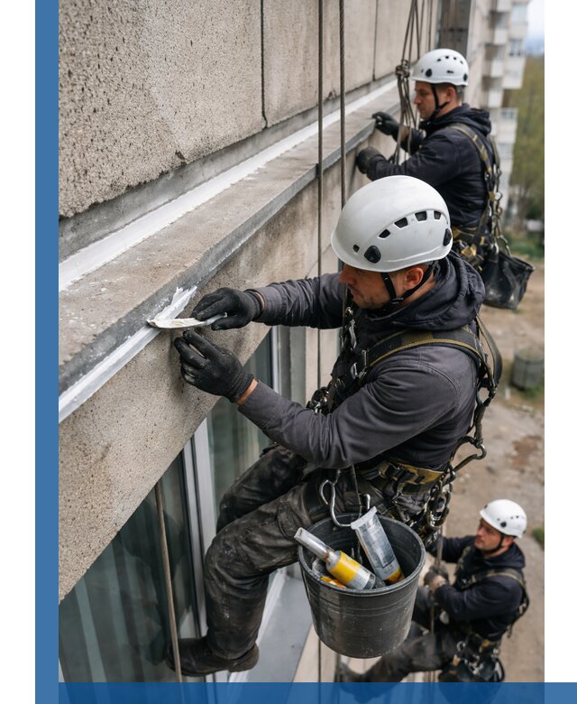 Герметизация примыкания балкона в Уссурийске под ключ с гарантией