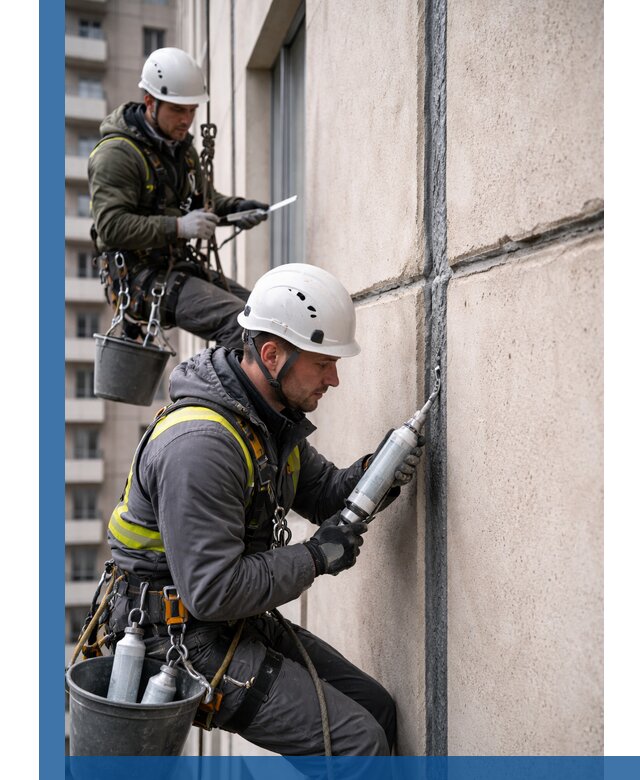 Герметизация деформационных швов фасада в Уссурийске качественно