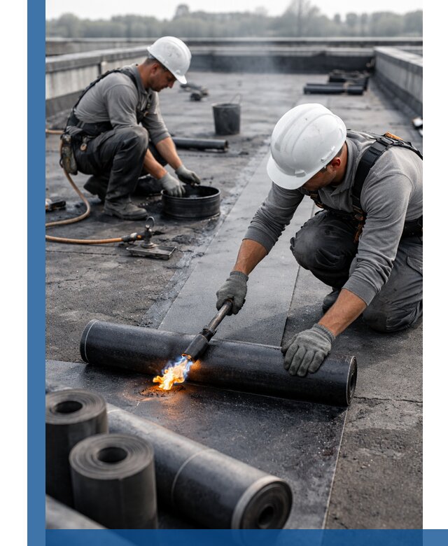 Ремонт рулонной кровли в Уссурийске герметизация и восстановление