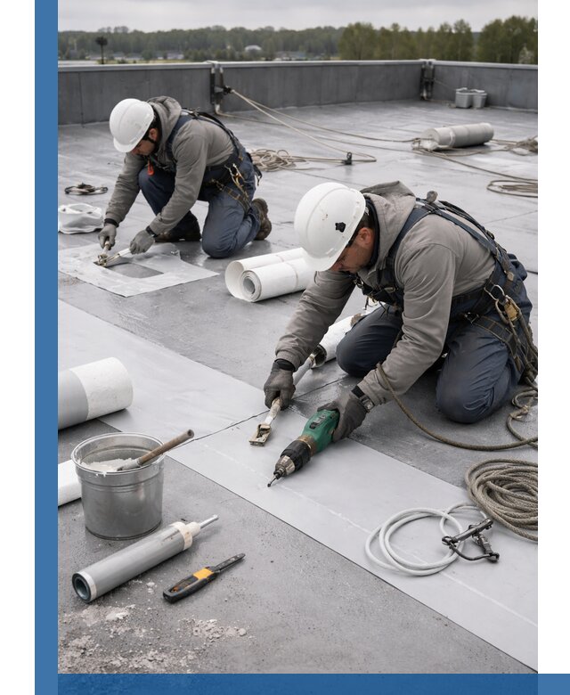 Ремонт мембранной кровли в Уссурийске качественно и с гарантией