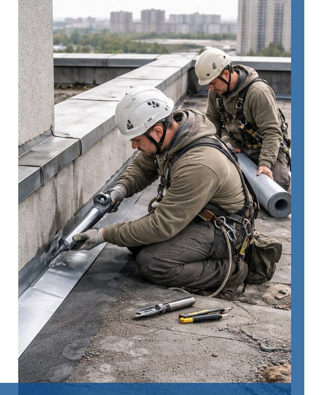 Ремонт кровельных примыканий в Уссурийске от 1237 р. | ВЫСОТНИК-Сср