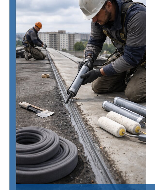 Герметизация швов кровли в Уссурийске с гарантией герметичности