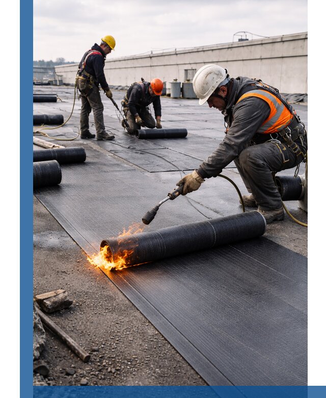 Монтаж наплавляемой кровли в Уссурийске профессионально