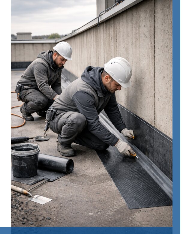 Гидроизоляция примыканий на кровле в Уссурийске от 928 р. | ВЫСОТНИК-Сср