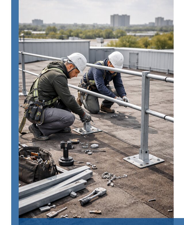 Монтаж кровельного ограждения в Уссурийске под ключ с гарантией