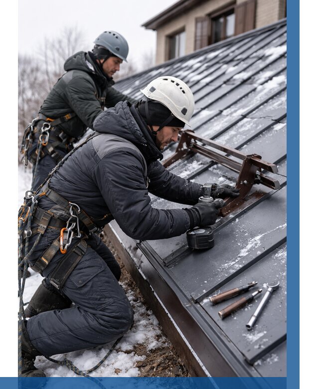 Монтаж снегозадержателей в Уссурийске от 464 р. | ВЫСОТНИК-Сср