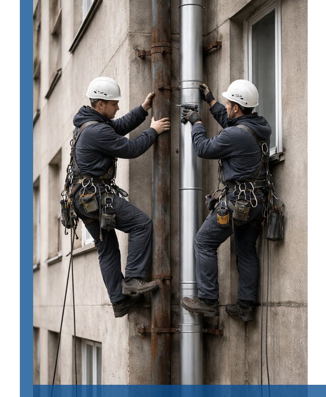 Замена водосточных труб в Уссурийске: монтаж и демонтаж под ключ