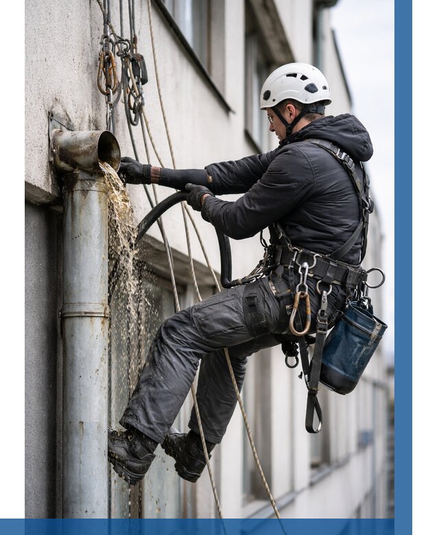 Прочистка водосточных труб в Уссурийске от 3609 р. | ВЫСОТНИК-Сср