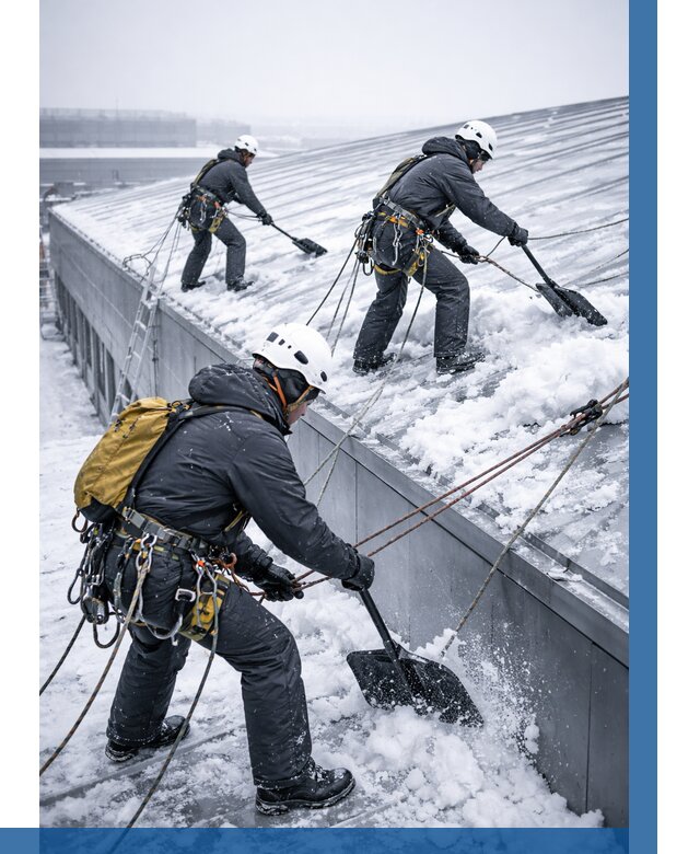 Очистка навесов от снега в Уссурийске от 4640 р. | ВЫСОТНИК-Сср