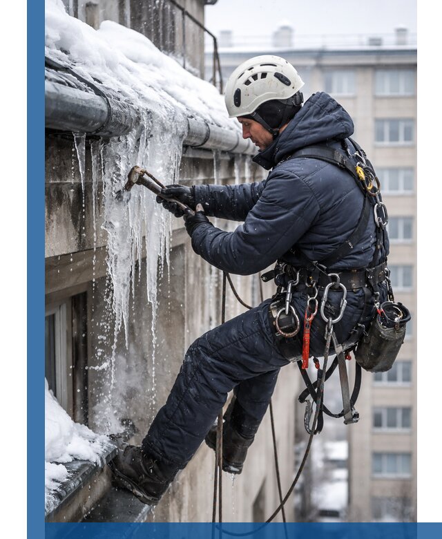 Удаление наледи и чистка водостоков в Уссурийске оперативно и безопасно