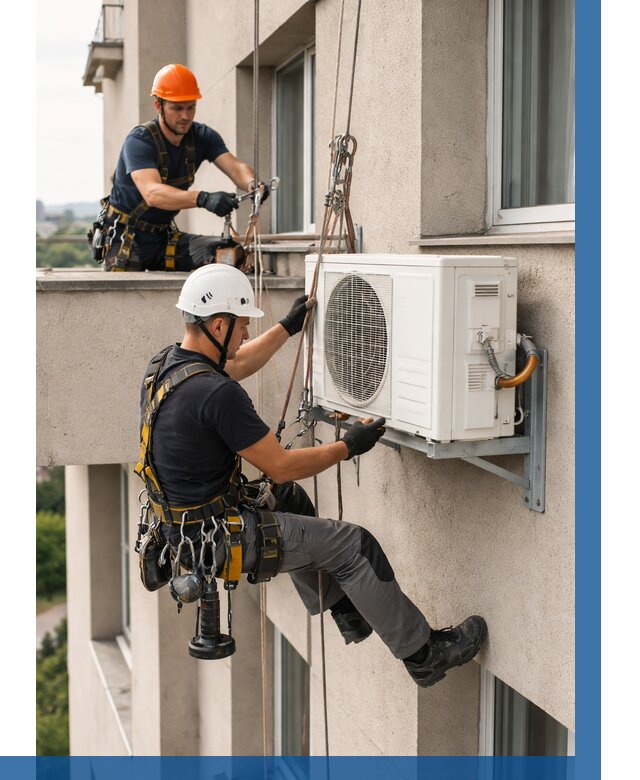 Монтаж внешнего блока кондиционера в Уссурийске от 6702 р. | ВЫСОТНИК-Сср