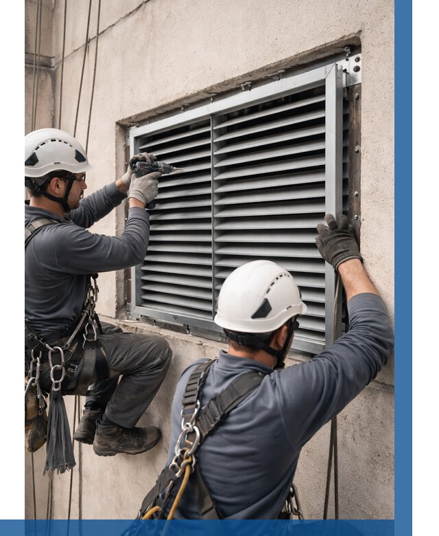 Монтаж вентиляционных решеток в Уссурийске от 4640 р. | ВЫСОТНИК-Сср