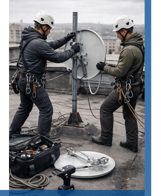 Демонтаж антенн на крыше в Уссурийске от 4640 р. | ВЫСОТНИК-Сср