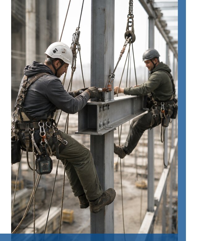 Монтаж металлоконструкций на высоте в Уссурийске от 3609 р. | ВЫСОТНИК-Сср