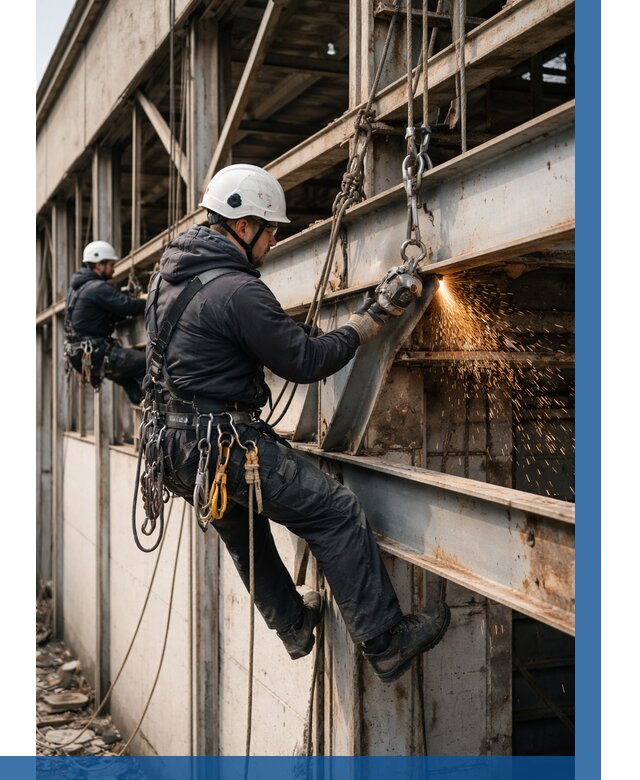 Демонтаж металлоконструкций на высоте в Уссурийске от 6702р. |ВЫСОТНИК-Сср