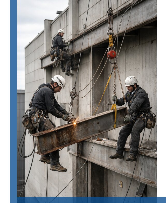 Демонтаж металлоконструкций на высоте в Уссурийске под ключ