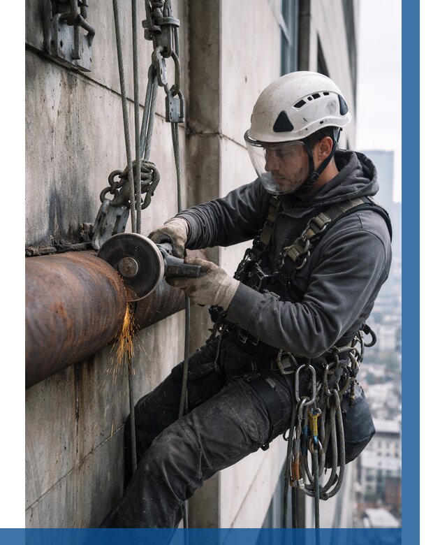 Резка металла на высоте в Уссурийске по цене от 4640 р. | ВЫСОТНИК-Сср