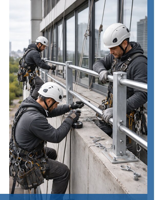 Монтаж ограждений на высоте в Уссурийске, от 1237 р. | ВЫСОТНИК-Сср