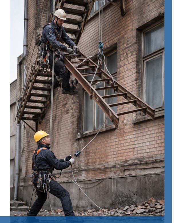 Демонтаж пожарной лестницы в Уссурийске от 12372 р. | ВЫСОТНИК-Сср