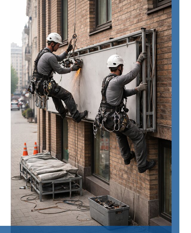 Демонтаж рекламной вывески в Уссурийске от 6702 р. | ВЫСОТНИК-Сср