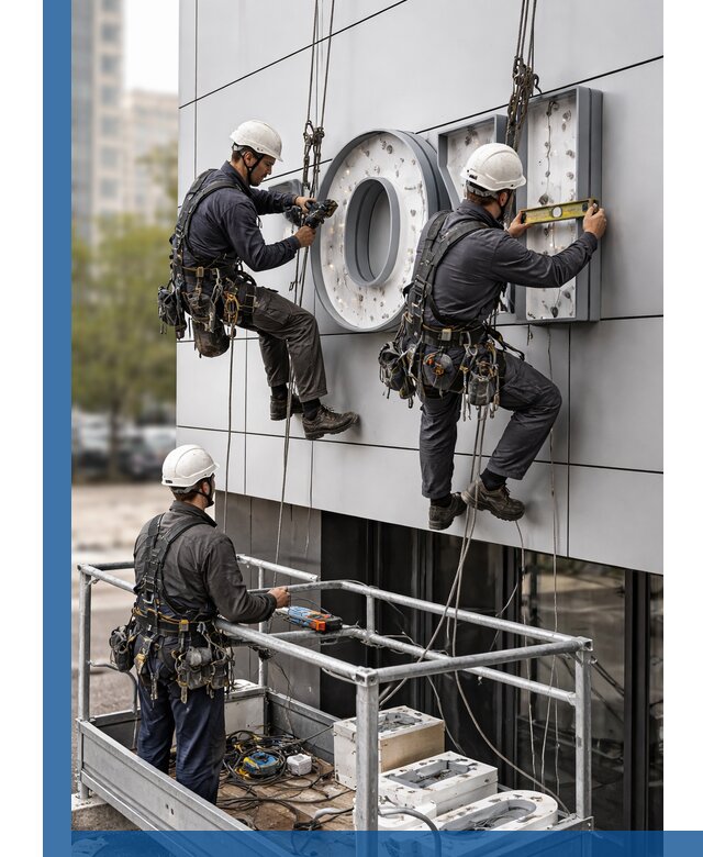 Профессиональный монтаж световых букв в Уссурийске под ключ