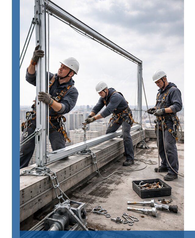 Монтаж крышных рекламных конструкций под ключ в Уссурийске