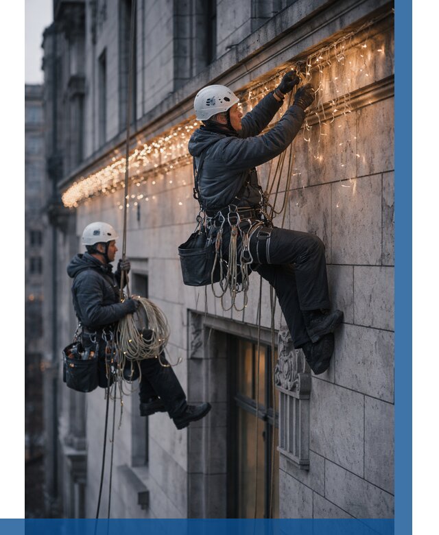 Монтаж новогодней иллюминации в Уссурийске от 8764 р. | ВЫСОТНИК-Сср