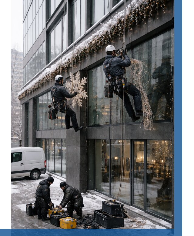 Демонтаж новогоднего оформления в Уссурийске от 5671 р. | ВЫСОТНИК-Сср