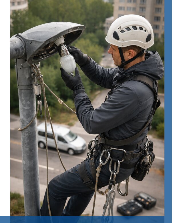 Замена ламп на высоте в Уссурийске от 2578 р. | ВЫСОТНИК-Сср