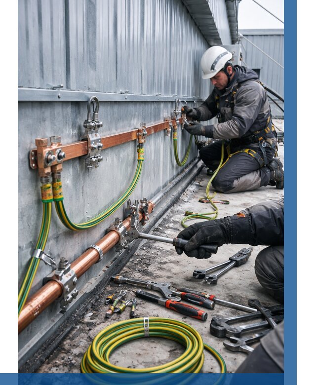 Монтаж заземления здания в Уссурийске от 25775 р. | ВЫСОТНИК-Сср