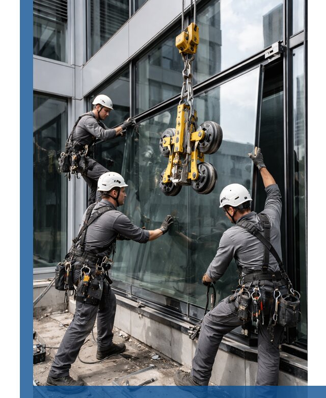 Структурное остекление фасадов в Уссурийске монтаж и обслуживание