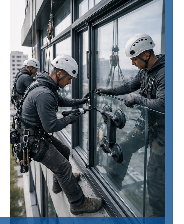 Витражное остекление зданий в Уссурийске от 3609 р. | ВЫСОТНИК-Сср