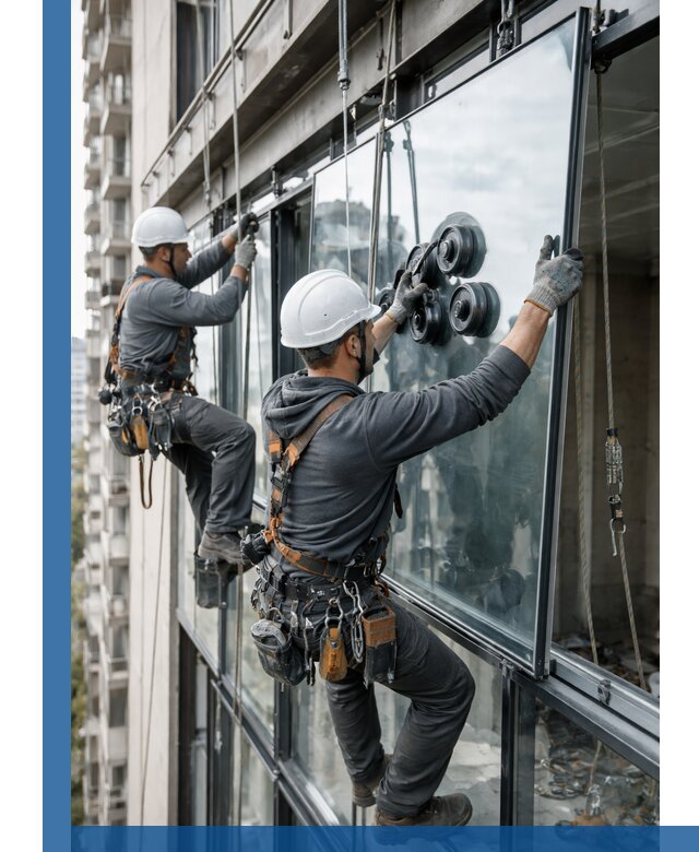 Витражное остекление фасадов и лоджий в Уссурийске под ключ