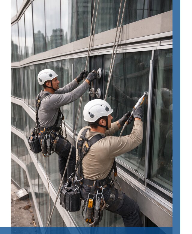 Радиусное остекление фасада в Уссурийске от 12372 р. | ВЫСОТНИК-Сср