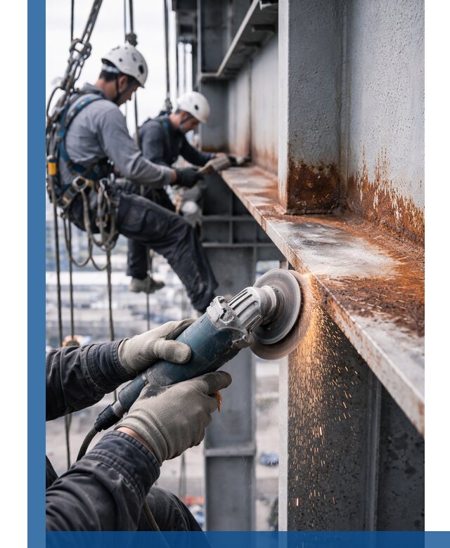 Зачистка металла от ржавчины и подготовка поверхностей в Уссурийске