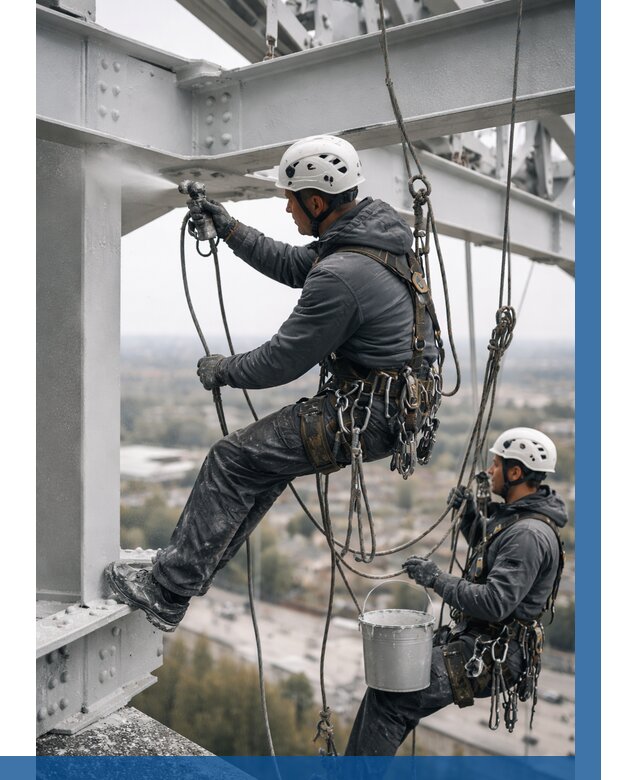 Покраска металлоконструкций на высоте в Уссурийске 361 р |ВЫСОТНИК-Сср