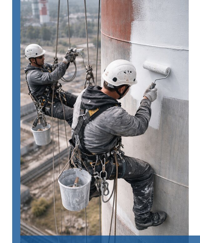 Покраска дымовых труб в Уссурийске: антикоррозийная защита и восстановление