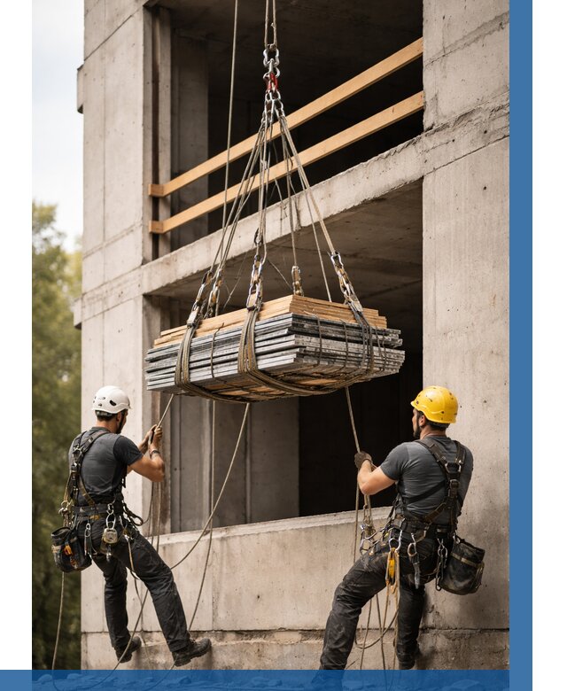 Подъем материала на этаж веревками в Уссурийске от 1547 р. | ВЫСОТНИК-Сср