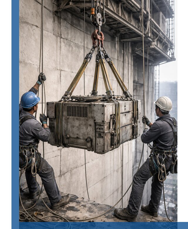 Такелажные работы на высоте, подъем и монтаж грузов в Уссурийске